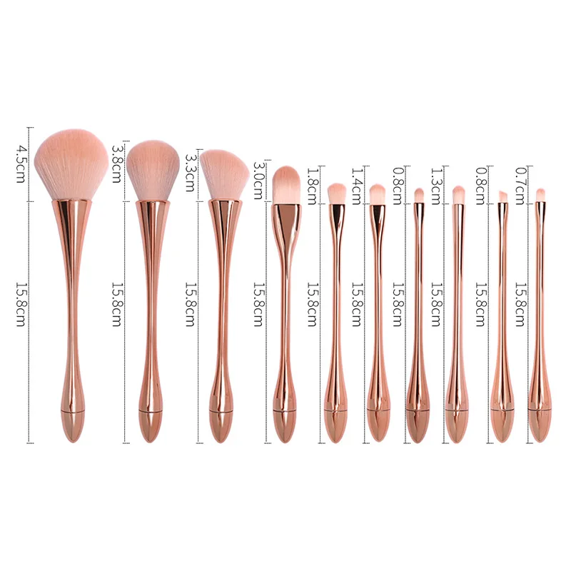 Top Seller Thin Waist Goblet Single loose Powder brush Makeup Brush Maquillaje Cosmetiquera Customization large blusher brush