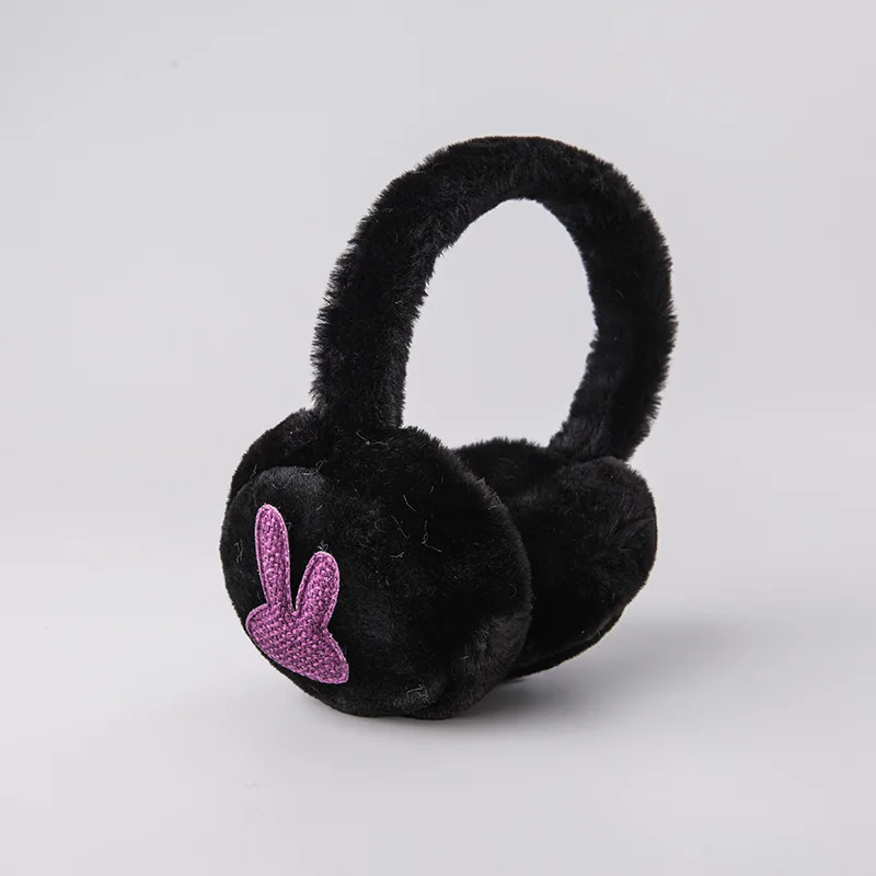  Plush earphone rabbit ears cartoon men and women cold-proof headphone head-mounted