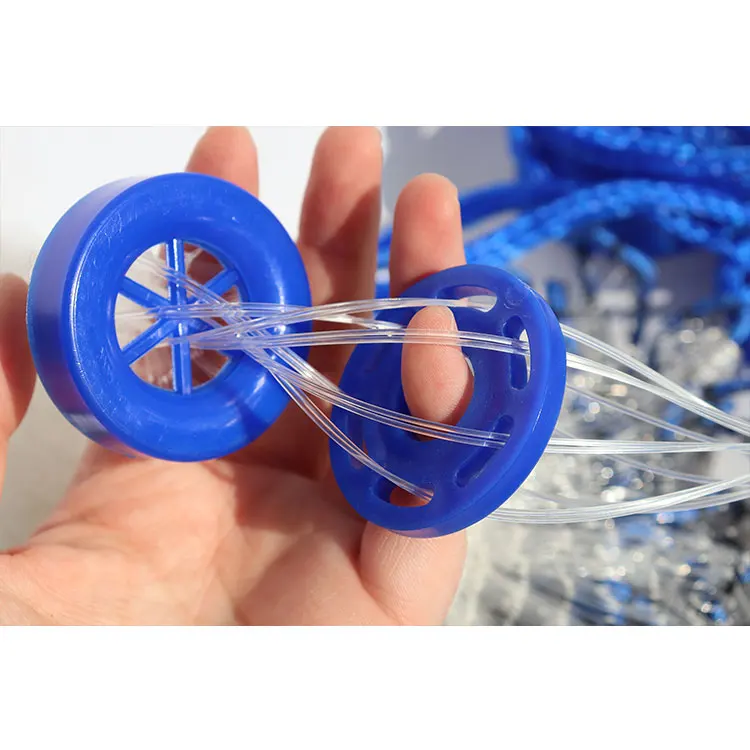 cast net fishing Blue 8FT 10FT 1LB 0.75LB  1 inch mesh 0.5 nylon lead sinker American Style Drawstring cast net fishing