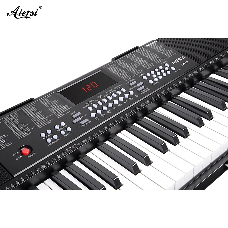 Hot Sales Aiersi Brand Musical Instrument Toys Keyboard Piano Electronic Organ For Kids Electronic Organ MIC/Phone/Output Jack
