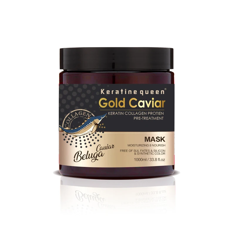 OEM/ODM Wholesale Moisturizing Refreshing Smoothing Hair-Repairing Gold Caviar Hair Mask