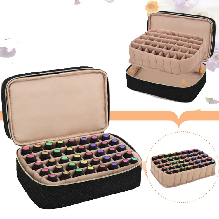 Essential Oil Organizer with Tool Storage Essential Oil Storage Case for 40 Bottles Travel Essential Oil Case