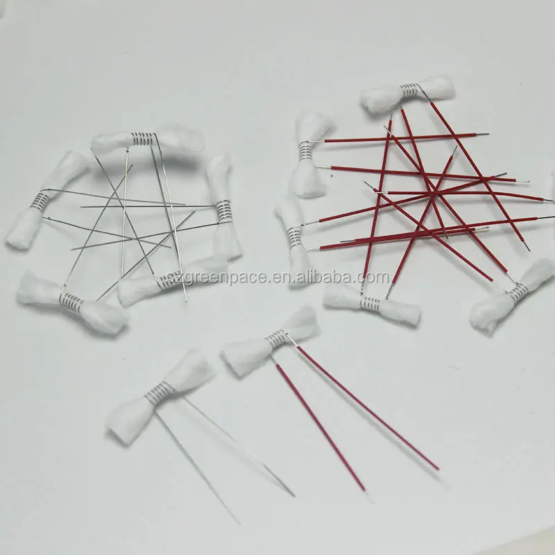 Factory Custom e cigarette premade vape coils cotton/ceramic wire coil for disposable pod device