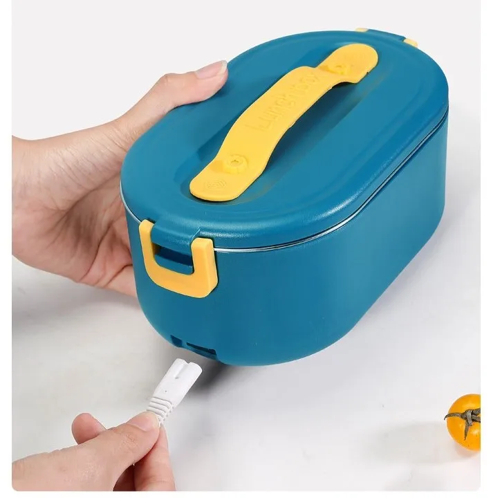 Portable Stainless Steel Electric Lunchbox Food Warmer Lockable Electrica Heating Lunch Box Mini Thermal Lunchbox