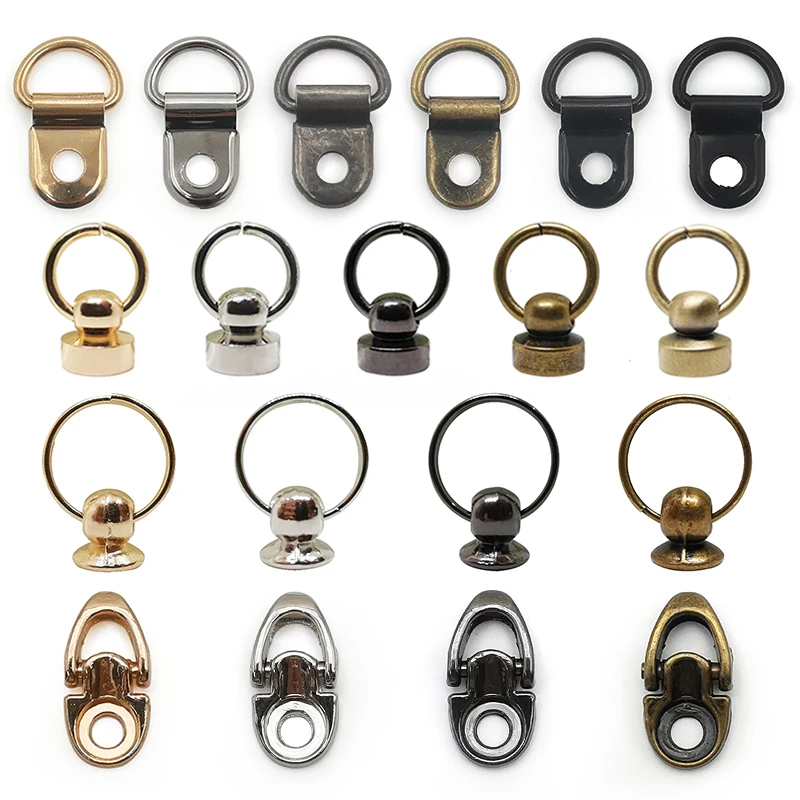 Wholesale Rivet With Rings For Bags Garment Leather Craft Screw Back Rivets Stud Metal Screw Rivets With Rings