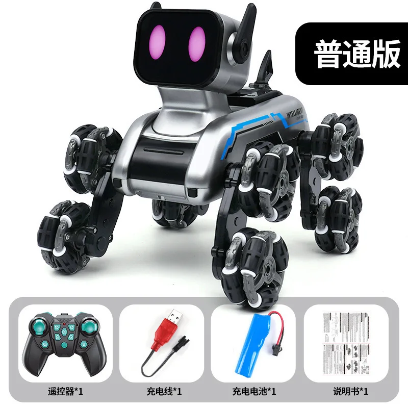 Eight-wheeled stair climbing mechanical dog remote control toy gesture sensing transform shape electric intelligent robot dog