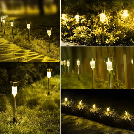 
Hot Selling Outdoor Solar Garden Lights Stainless Steel Waterproof 