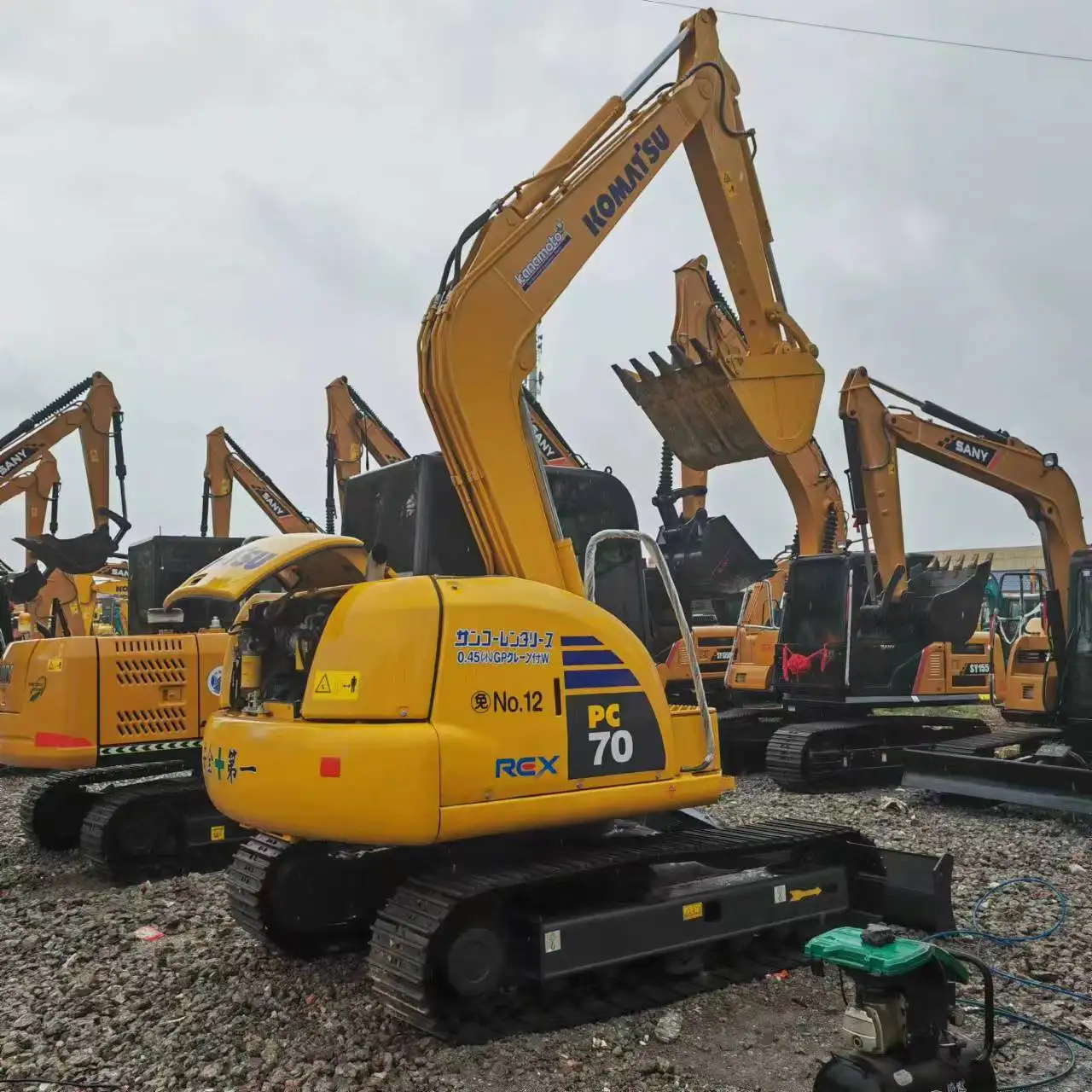 Komatsu PC70-8 Used Excavator 7 Ton Secondhand Excavator Digger Compliant with EPA Japan Original 11 Provided 6200 Wonder Engine