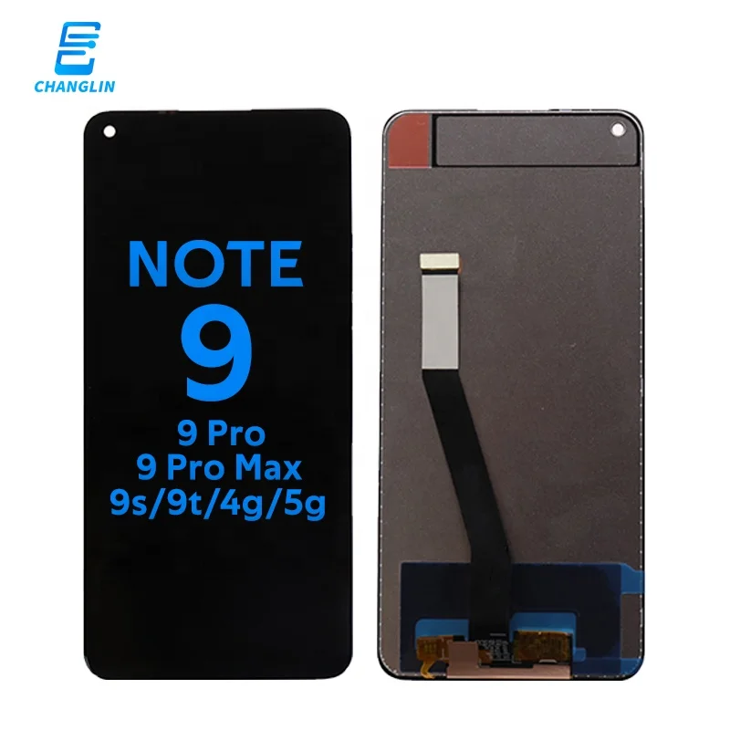 Original LCD screen OEM factory for xiaomi pantallla ceullars for redmi note 9 pro tft