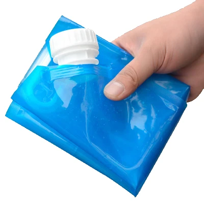 Plastic Foldable Outdoor Water Bag Outdoor Camping 5L Bpa Free Foldable Alkaline Water Bags For Drinking