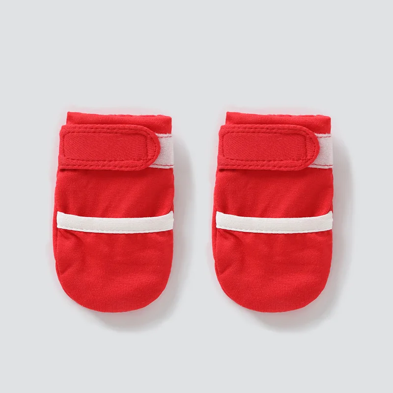 100% Cotton bamboo Breathable Baby No Scratch Mittens Stay On Toddler Infant Gloves for Boys Girls Newborn 0- 12 M