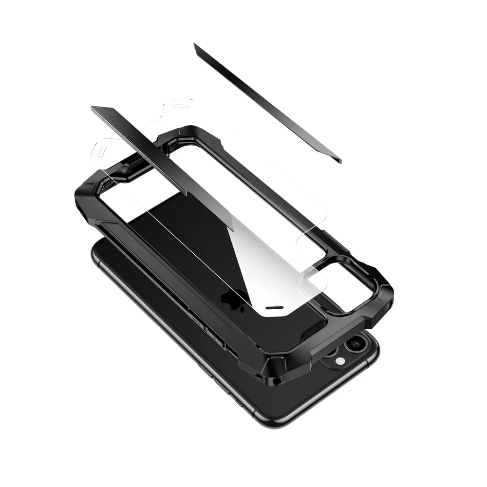 Good quality black and red metal  protector for phones