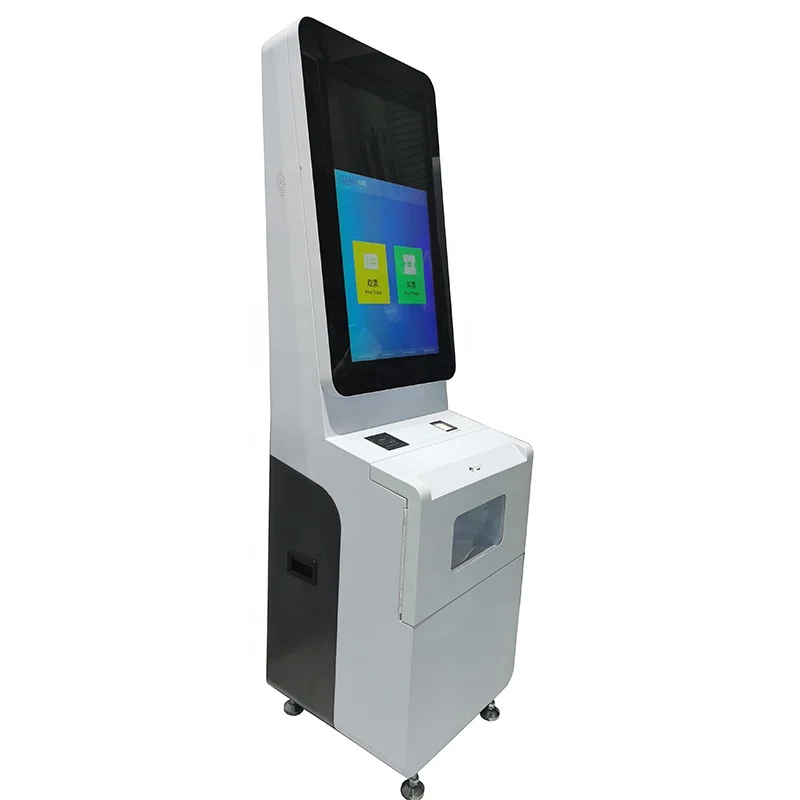 Touchscreen Parking Lottery Id Card Tvm Bus Cinema Movie Dispenser Card Cash Smart Automatic Kiosk Self Ticket Vending Machine