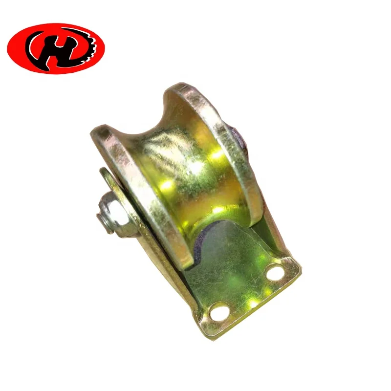 U groove roller  for Sliding gate round grooved pipe wheel roller pipe track wheel