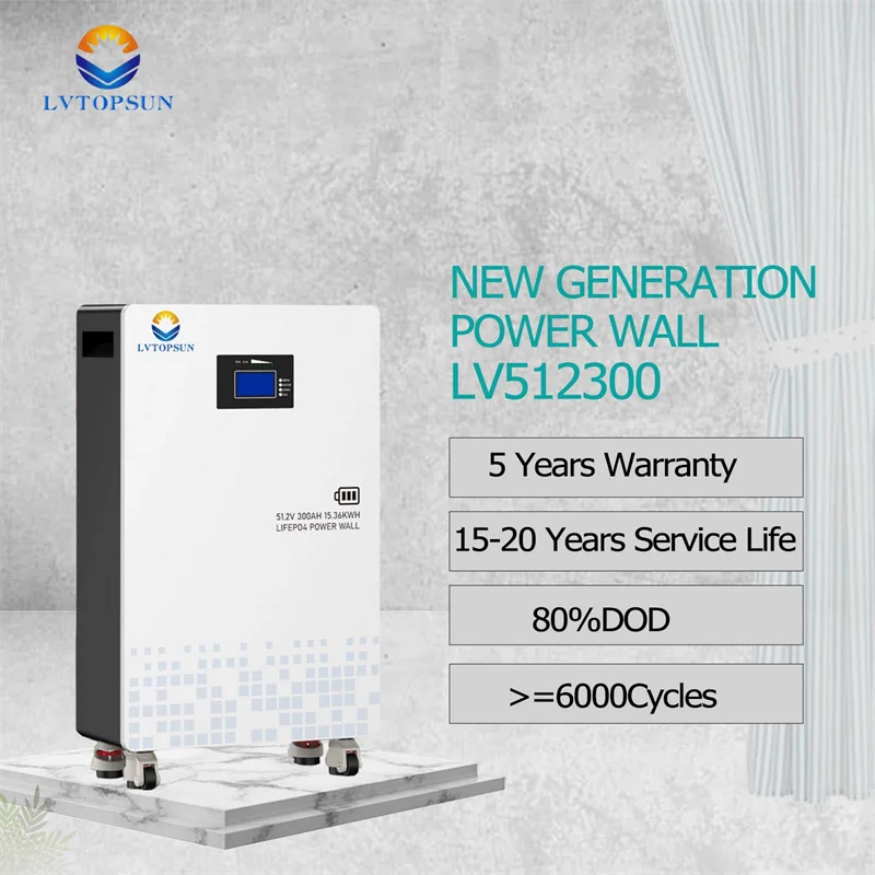 Lvtopsun 51 2 В 300ah LIFEPO4 аккумуляторная система для домашнего хранения с RS485 RS232 литиевая батарея настенная