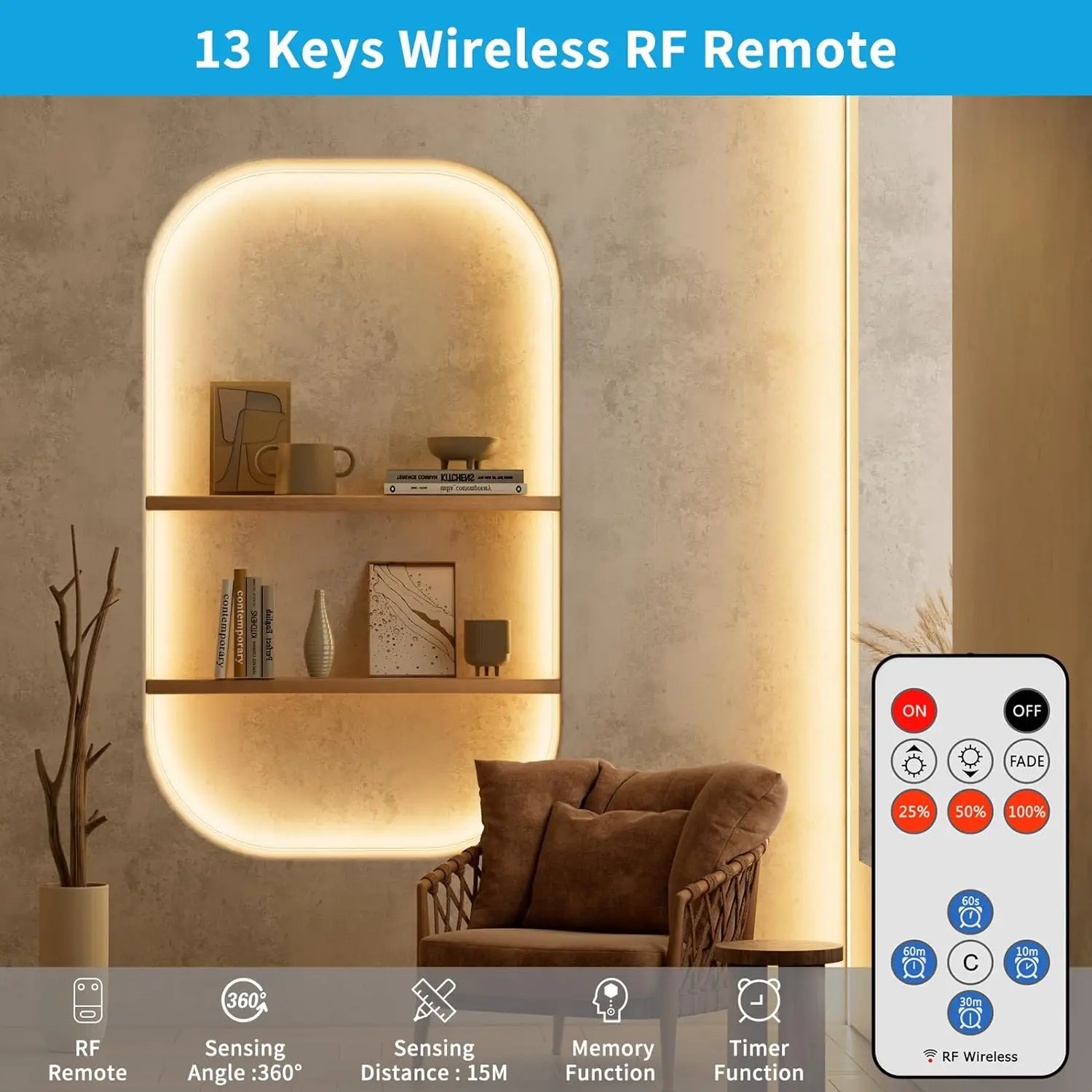 2024 New design COB Led Strip Light Without led dot 24V 320LED/M Flexible no light spots for decorating
