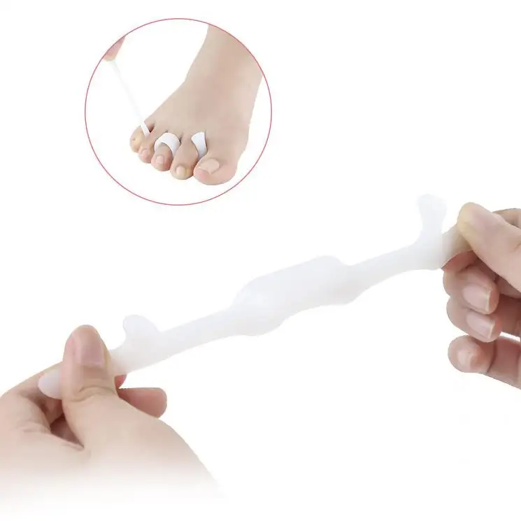 Hot Selling Silicone Gel Toe Pain Relief Protectors  Hammer Toe Toe Separator Hallux Valgus Orthodontic Device