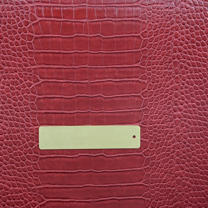 Synthetic pu leather materials for crocodile wallet