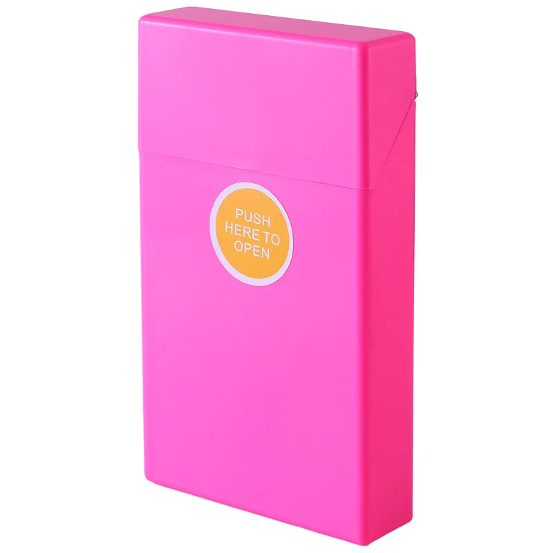 Wholesale Cigarette Packaging Box 20 Pcs Automatic Release Switches Plastic Colorful Cigarette Case