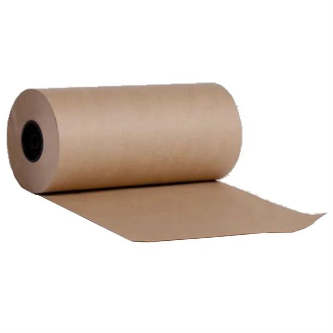 China Factory Recycle Kraft Paper for Wrapping and Package Roll Brown Kraft Paper