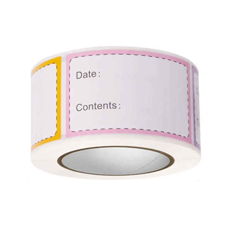 High quality 250 stickers/roll for home kitchen food markers custom dates rolls self-adhesive stickers label stickers 57A-MY468
