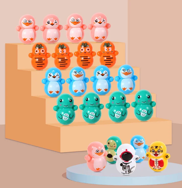 Fancy Factory Promotional Mini Self-Righting Roly-Poly Baby Doll Tumbler Classic Desktop Toy Capsule Fidget Game for Kids