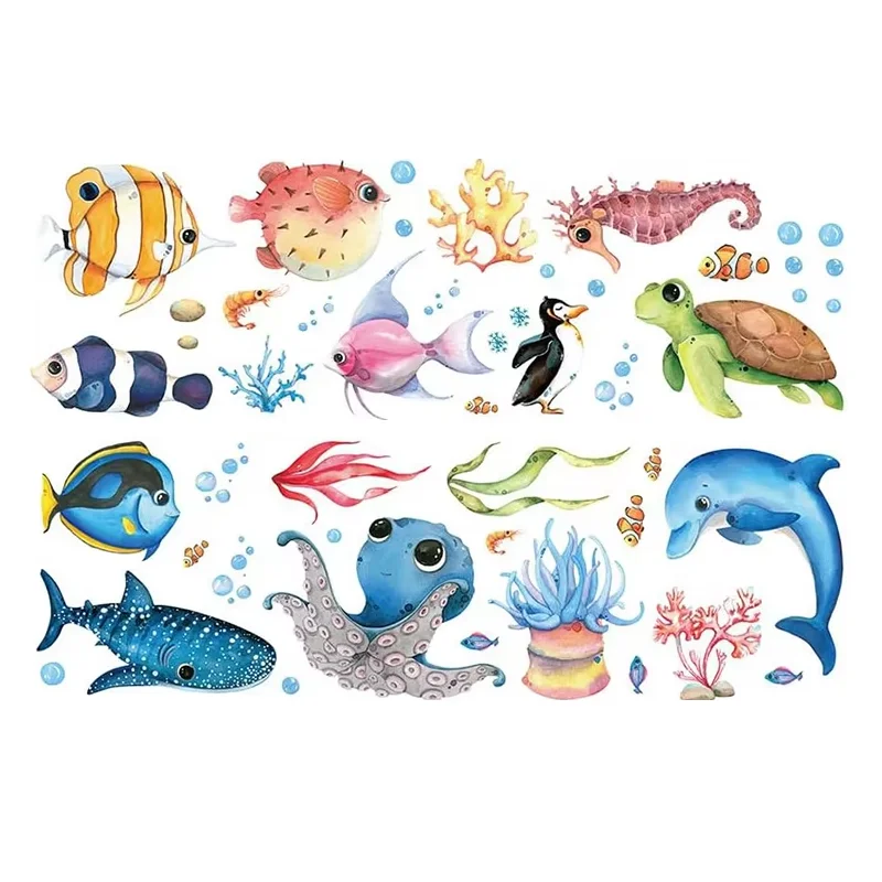 Cute Animal Dinosaur Dolphin Princess Children Stickers Party Favors For Kids children Learning Toys kids Animals Carton Toy