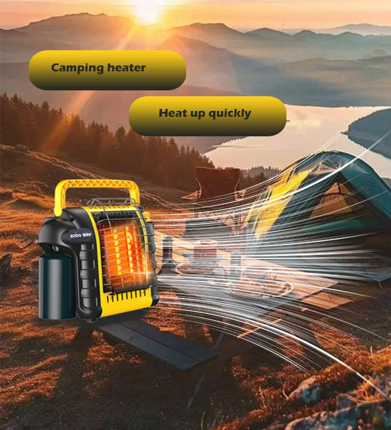 4000-9000 BTU outdoor gas heater propane camping propane heater