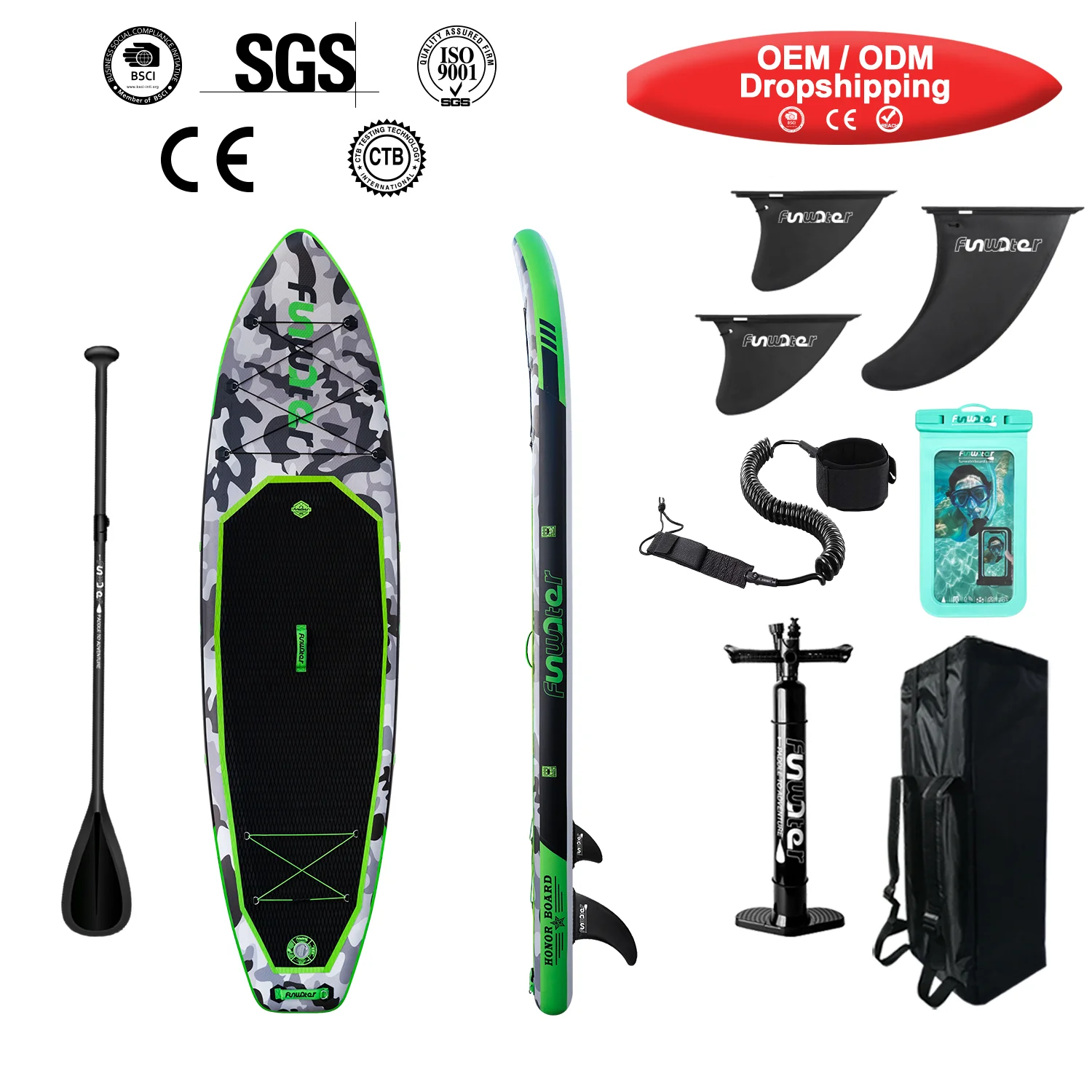 BSCI CE OEM&ODM sup factory custom inflatable paddle board 2021 soft top surfboard surfing stand up paddle surf