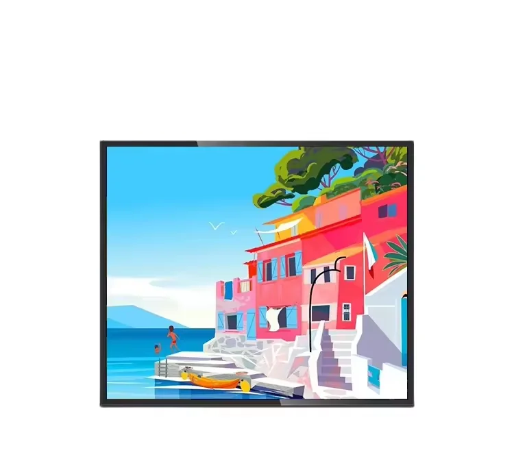 Hot sale EKAA 49 55 inch thin HD 4k square lcd display module touch screen advertising digital signage for supermarket shelves