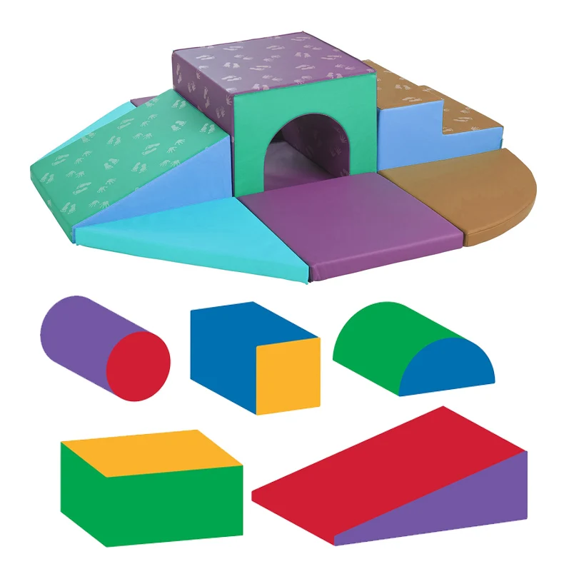 Customized Circle Cute YKK Zipper Logo Label Armrest Folding Kids DIY Couch Play Couch Sofa Fabric Sofa Bed Carton Box Set