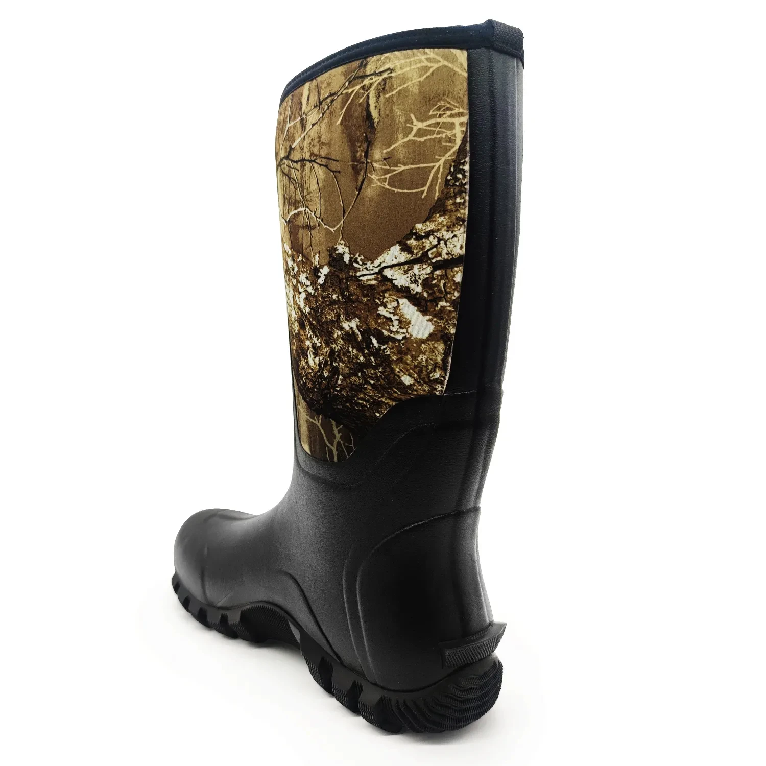 Mens Hunting Boots Muck Realtree Timber Camouflage Hunting Boots 100% Waterproof Natural Rubber Boots