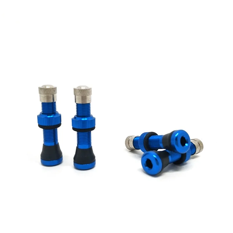 Bicycle Schrader Valve for Road MTB Bicycle Tubeless Tires Brass Core Alloy Stem Tubeless