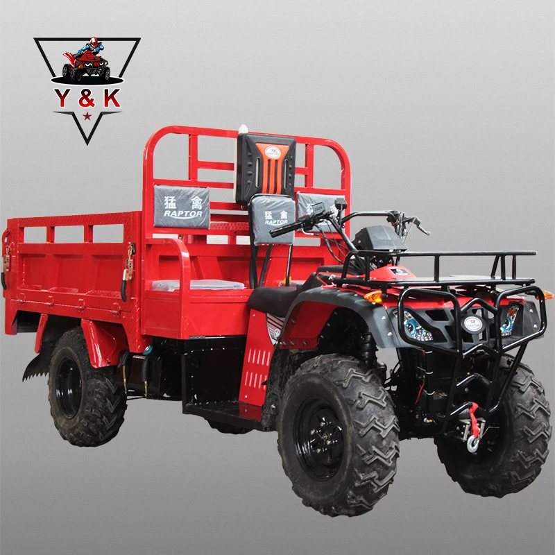 Wholesale Price Agriculture Cargo Farm Atv With Trailer 4X4 Atv 365Cc For Farm Use Buggy Quad Bike With Dump Trailer