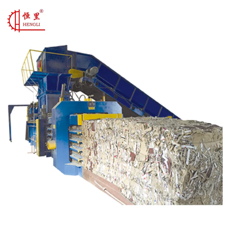 scrap metal baling press hydraulic baler automatic cardboard baler/waste paper machine