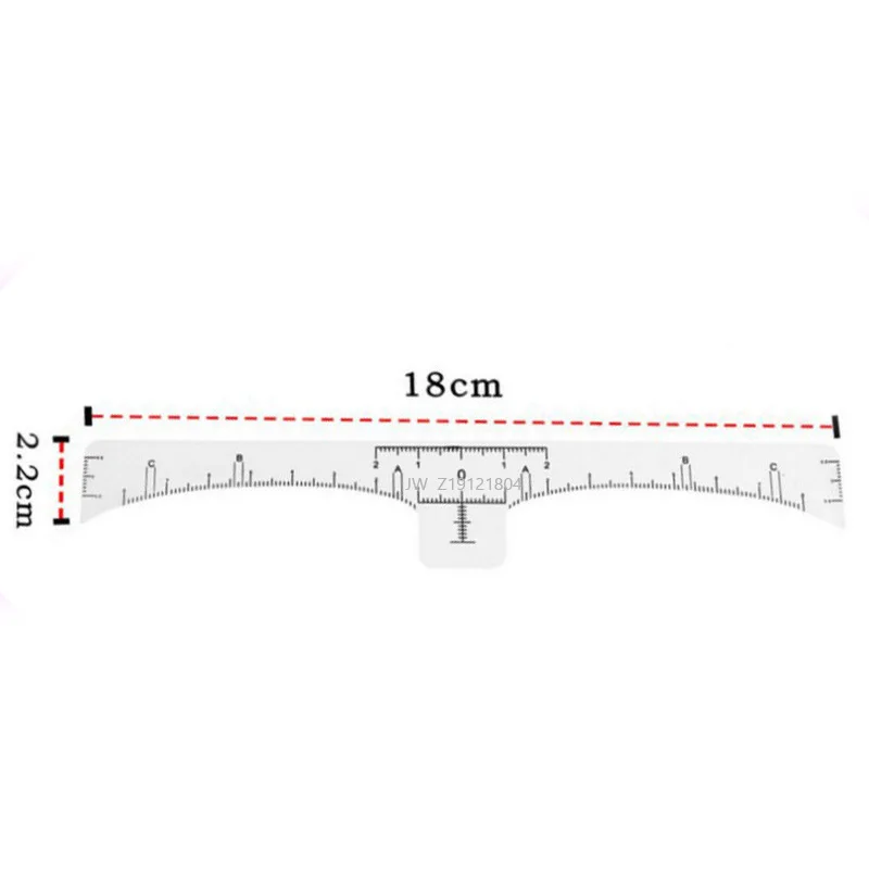 OEM одноразовая линейка для бровей, линейка для микроблейдинга, трафарет для бровей