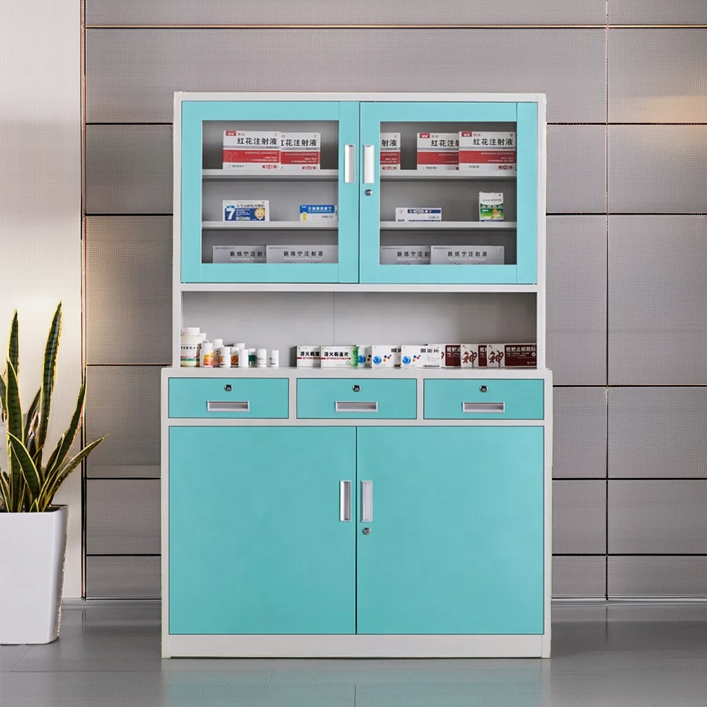 Modern Design Medical Metal Medicine Cabinet Hospital Furniture Steel Construction medical desk
