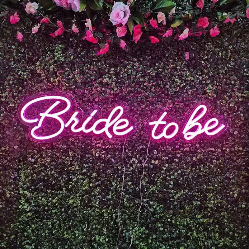  Bride To Be neon I love you wedding decoration custom acrylic LED edge lit letter sign 3D