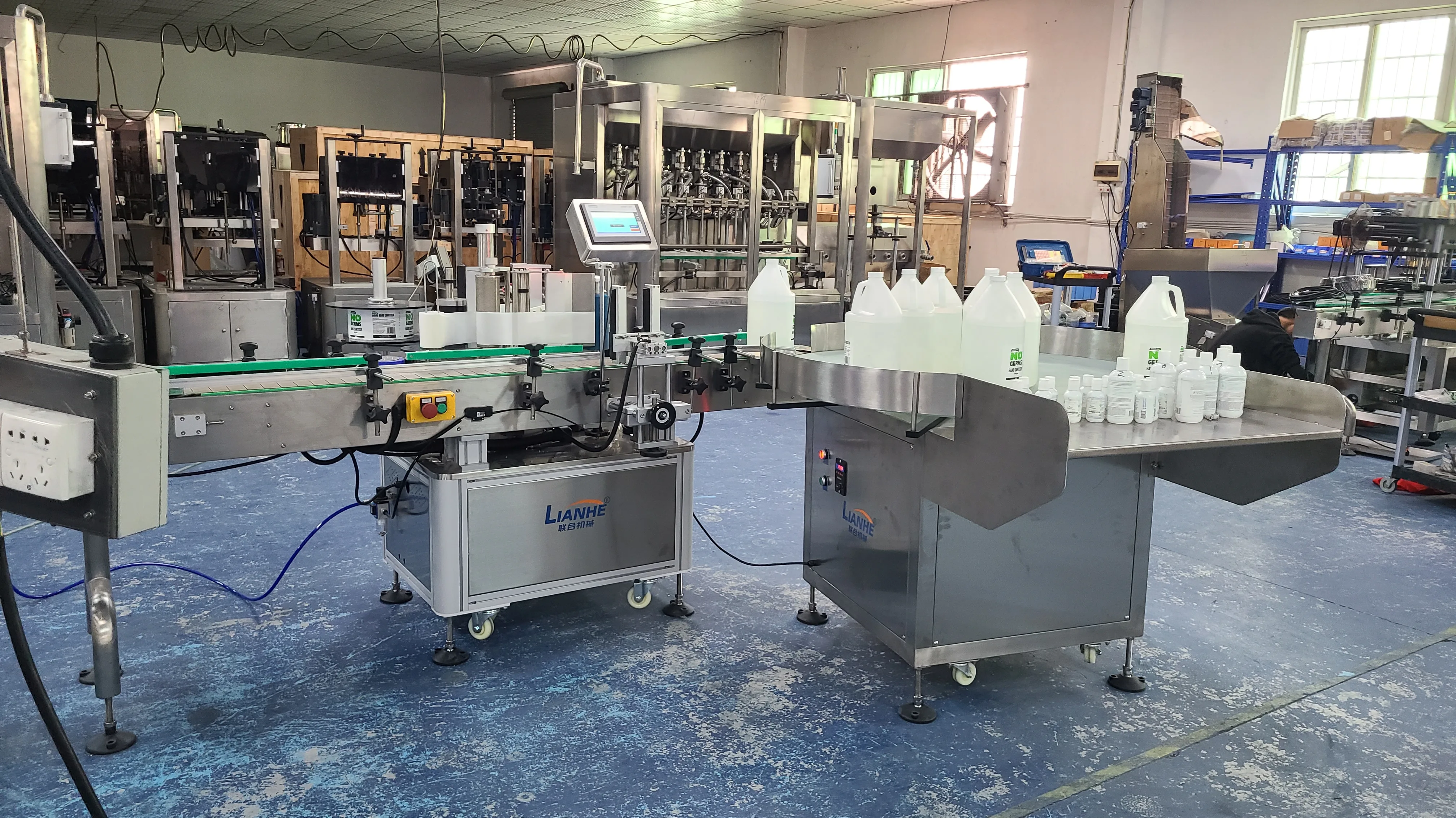 Automatic Cosmetic Hand Wash Shampoo Production Line Lotion Viscous Laundry Liquid Detergent Soap Bottle Filling Capping Machine