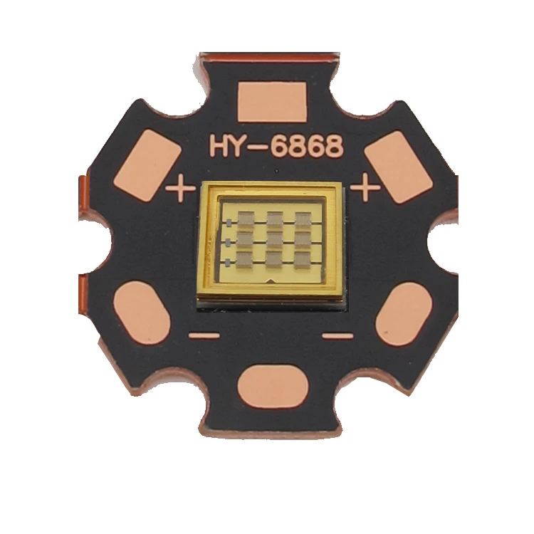 Высокая мощность COB 10 Вт 254nm 260nm 265nm 275nm 280nm 310nm 315nm 6868 глубокий УФ UVC ультрафиолетовых лучей спектров