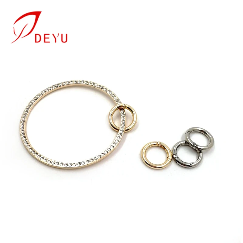 Wholesale 9.5cm O ring handle metal bag hardware accessories for bags