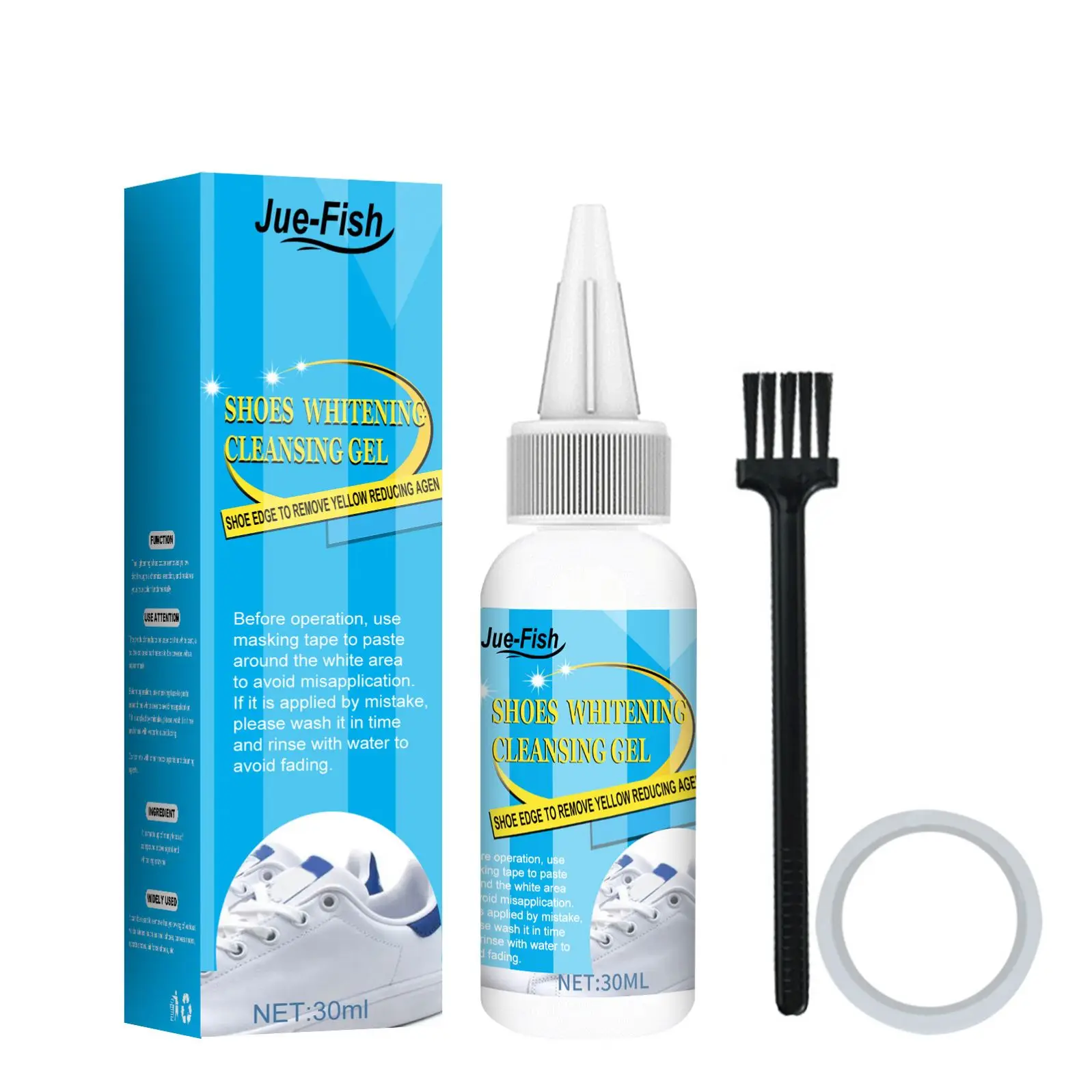 Dropshipping White Shoes Cleaning Gel Clean Whitening Polish Stain Foam Sneaker Remove Yellow Edge Leather Cleaning Agent Liquid