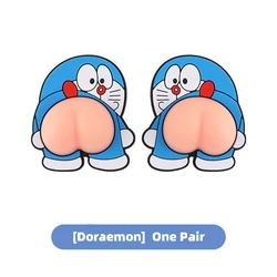 2022 3D Dynamic Cartoon Butt Car Door Protector Edge Corner Guard Protective Bumper Sticker Furniture Door Silicone Protector