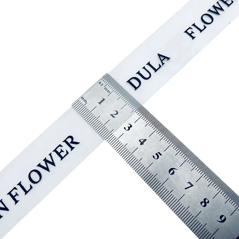 E-Magic Hot Sale Custom Logo 25mm Clear Silicone Ribbons Transparent TPU Mobilon Tape for Flower Decoration