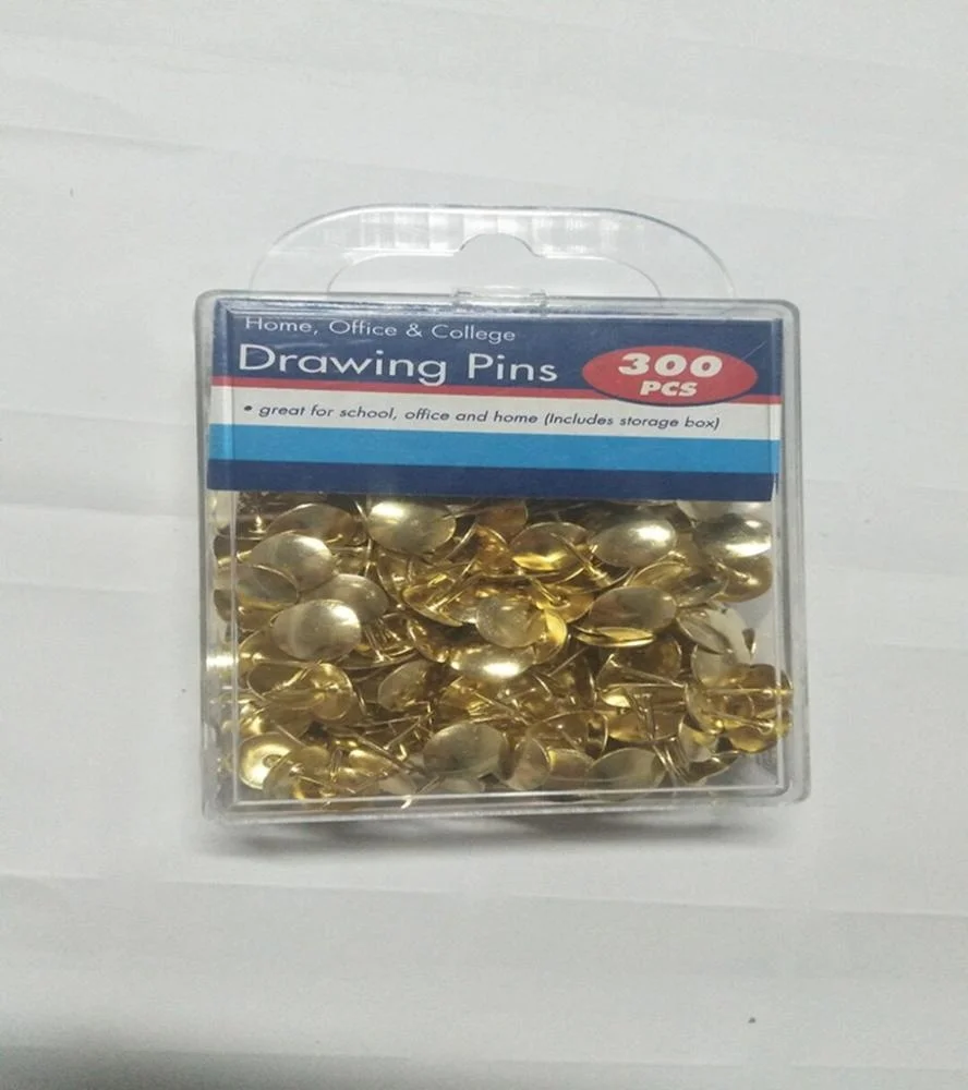 9.5MM Gold color thumbtack pin ,metal drawing pin ,brass wall push pins