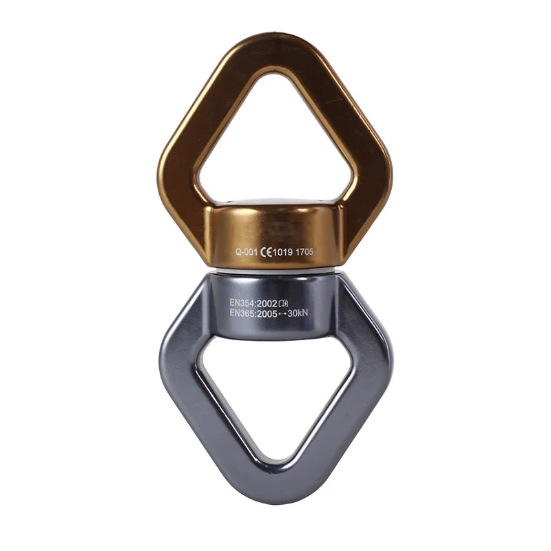 30KN Aviation Aluminum Alloy Swivel Swing Device Safety Carabiner For Yoga/Hammock