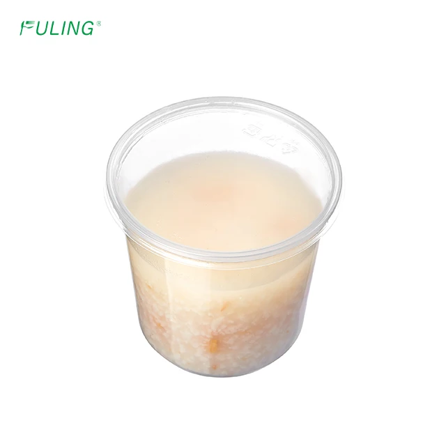 FULING 8oz 12oz 16oz 24oz 32oz plastic container with lid Deli Containers Meal Prep Soup Containers