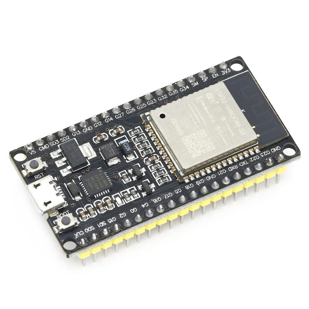 ESP32 Wroom ESP-WROOM-32 WIFI Bluetooth Development Board Dual Core CPU CP2102 Ultra-Low Power ESP32S Micro USB for Arduino
