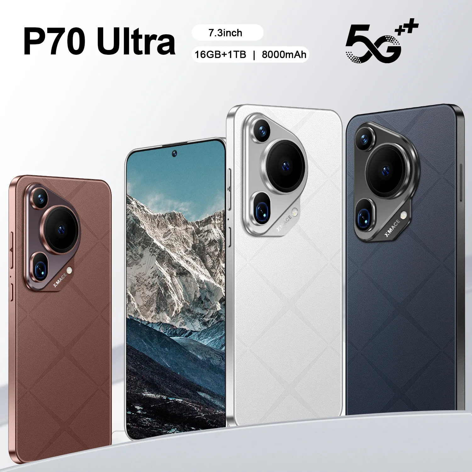 Распродажа P70 ультра 16 ГБ + 1 ТБ 5 г Android смартфон разблокированный игровой мобильный телефон на английском и французском языках