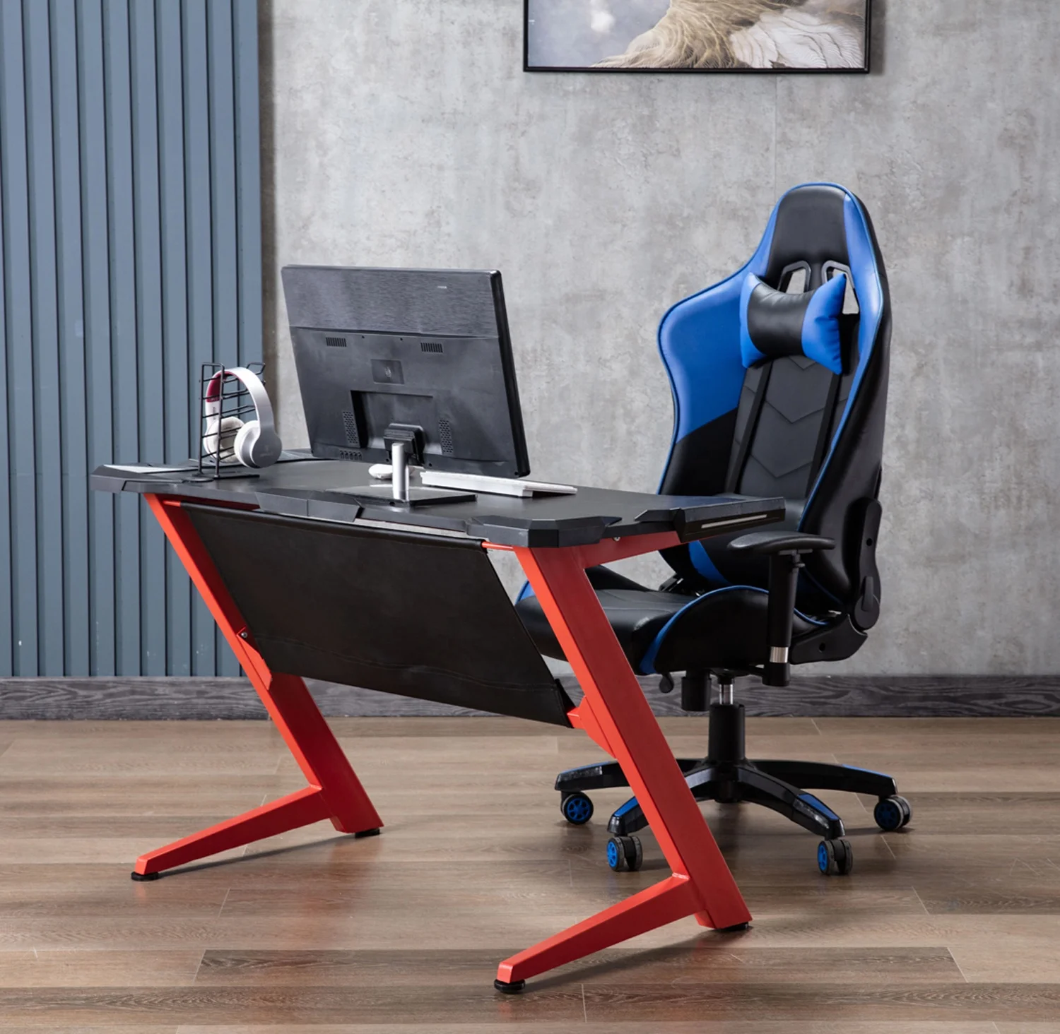 
Оптовая продажа, игровой настольный компьютер, гоночный стол с RGB светодиодной подсветкой, игровой стол для геймеров 